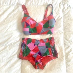 Marc Jacobs taboo geometric bikini swimsuit set